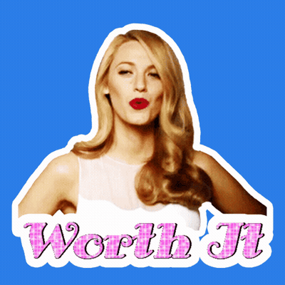 Woman Saying Worth It GIF