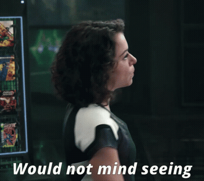 Woman Saying Would Not Mind Seeing GIF