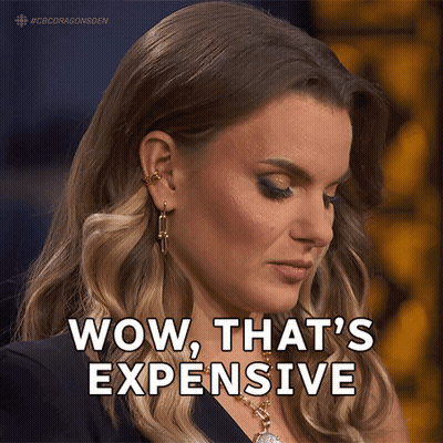 Woman Saying Wow That's Expensive