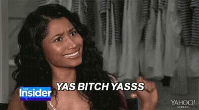 Woman Saying Yas Bitch Yasss GIF