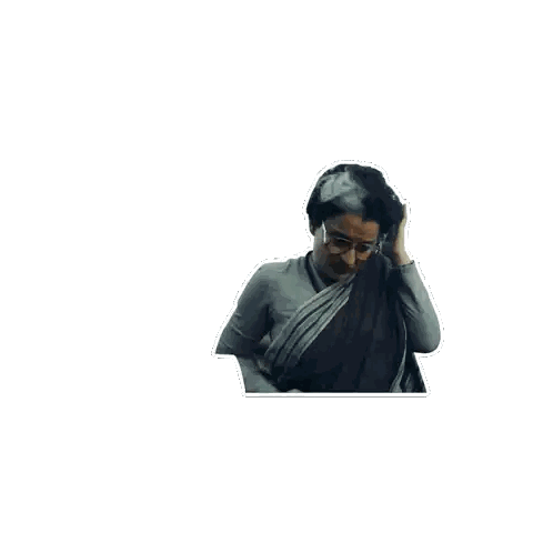 Woman Saying Yeh Kya Dekhna Pad Sticker