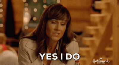 Woman Saying Yes I Do GIF