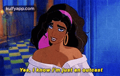 Woman Saying Yes I Know I'm Just An Outcast GIF