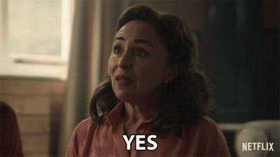 Woman Saying Yes In Netflix Advertisement GIF