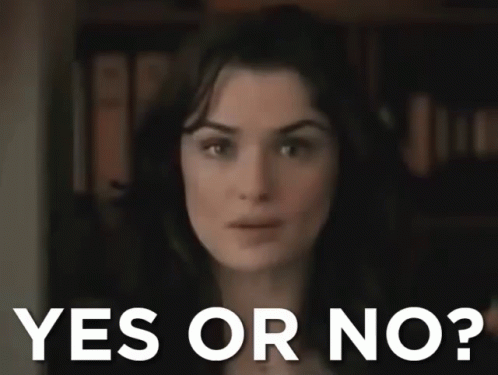 Woman Saying Yes Or No GIF