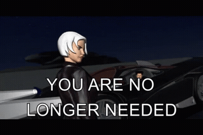 Woman Saying You Are No Longer Needed GIF