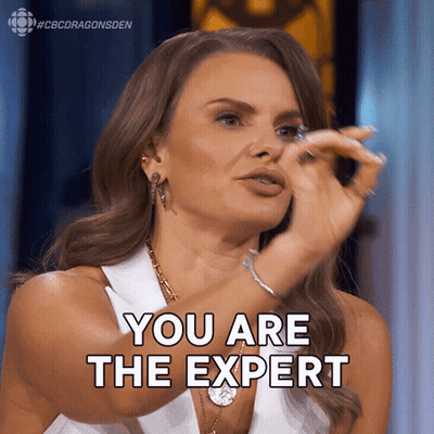 Woman Saying You Are The Expert While Pointing