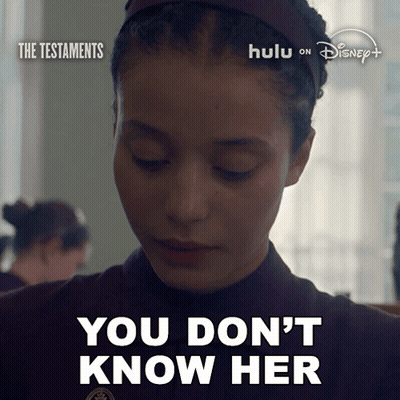 Woman Saying You Don't Know Her Disney Ad GIF
