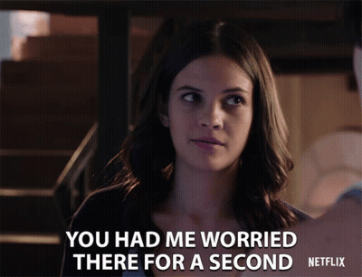 Woman Saying You Had Me Worried There GIF