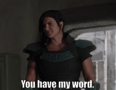 Woman Saying You Have My Word GIF