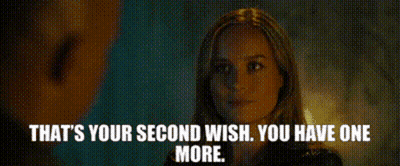 Woman Saying You Have One More Wish GIF