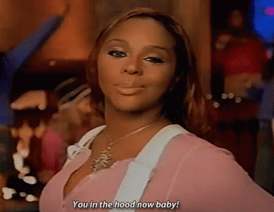 Woman Saying You In The Hood Now Baby GIF