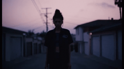Woman Saying You Know He Loves You Pink Letters GIF