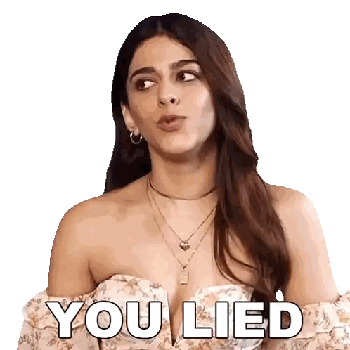Woman Saying You Lied Sticker