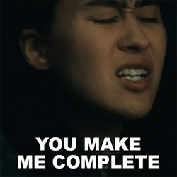 Woman Saying You Make Me Complete GIF