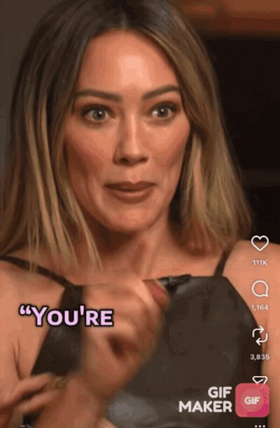 Woman Saying You Re GIF