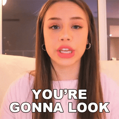 Woman Saying You're Gonna Look With Hoop Earrings GIF