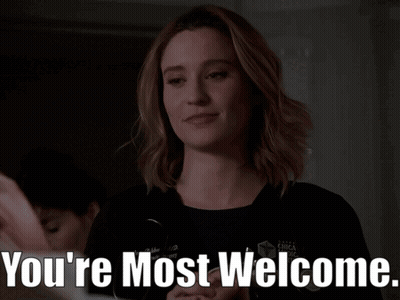 Woman Saying You're Most Welcome GIF