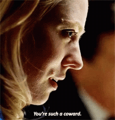 Woman Saying You're Such A Coward GIF