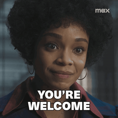 Woman Saying You're Welcome GIF