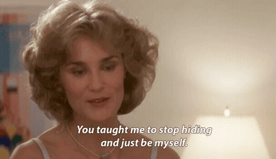 Woman Saying You Taught Me To Stop Hiding GIF