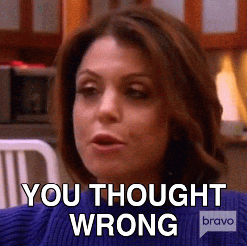 Woman Saying You Thought Wrong GIF