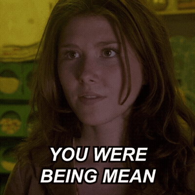 Woman Saying You Were Being Mean GIF