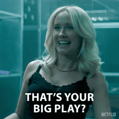 Woman Saying Your Big Play GIF