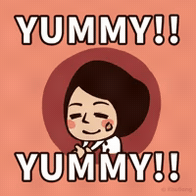 Woman Saying Yummy Yummy GIF