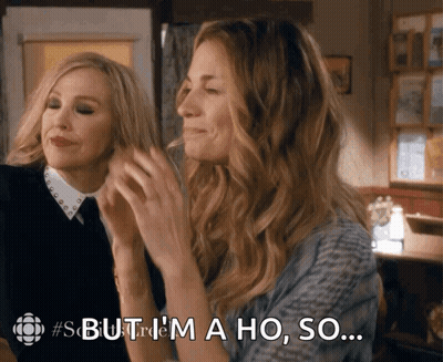 Woman Says But I'm A Ho So While Another Looks On GIF