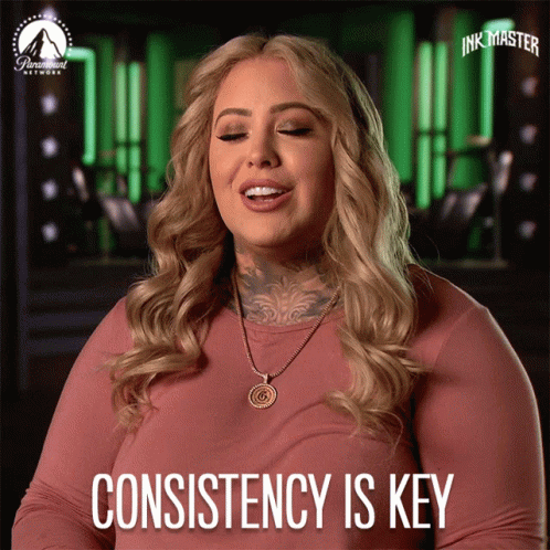 Woman Says Consistency Is Key On Screen GIF