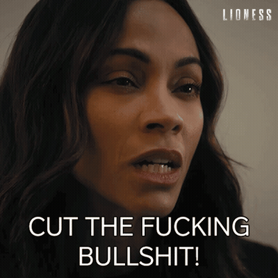 Woman Says Cut The Fucking Bullshit Lioness Ad GIF