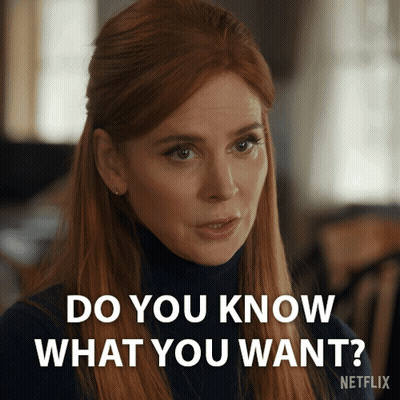 Woman Says Do You Know What You Want Netflix Advertisement GIF