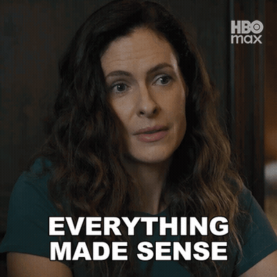 Woman Says Everything Made Sense In HBO Max Ad GIF