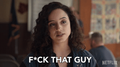 Woman Says F*Ck That Guy Netflix Advertisement GIF