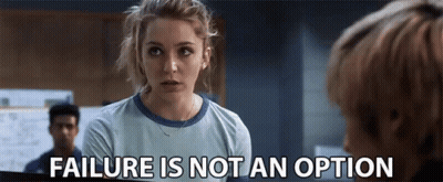 Woman Says Failure Is Not An Option To Another Woman GIF
