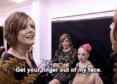 Woman Says Get Your Finger Out Of My Face To Little Girl GIF