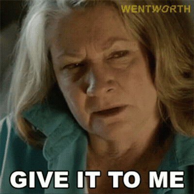 Woman Says Give It To Me Wentworth Watermark GIF