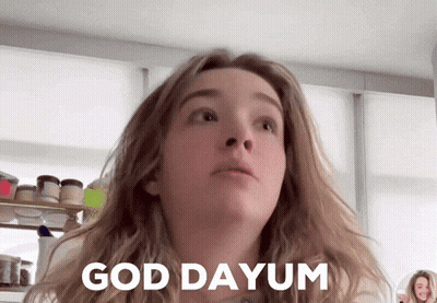 Woman Says God Dayum Looking At Camera GIF