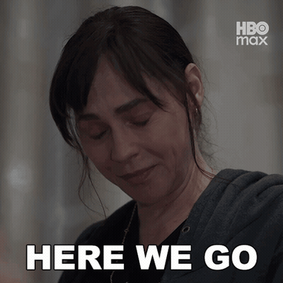 Woman Says Here We Go In HBO Max Ad GIF