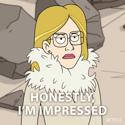 Woman Says Honestly I'm Impressed By Netflix GIF