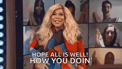 Woman Says Hope All Well How Doin GIF