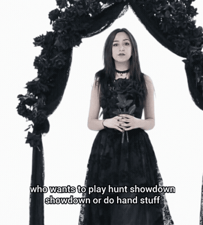 Woman Says Hunt Showdown Or Hand Stuff GIF