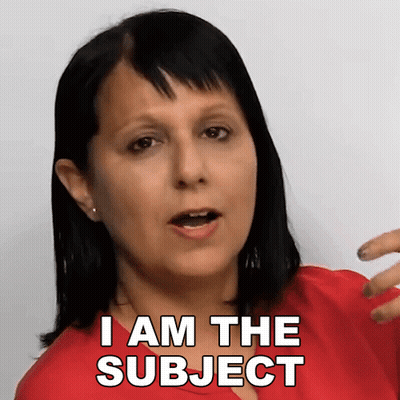 Woman Says I Am The Subject GIF