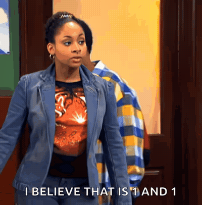 Woman Says I Believe That Is 1 And 1 To Man GIF