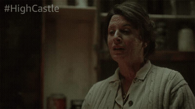 Woman Says I Believe You Are Who You Say You Are High Castle GIF