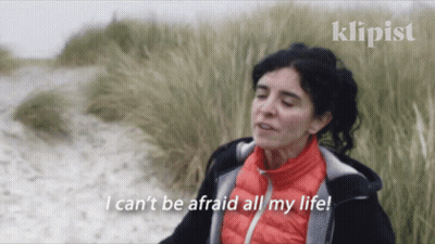 Woman Says I Can't Be Afraid All My Life GIF