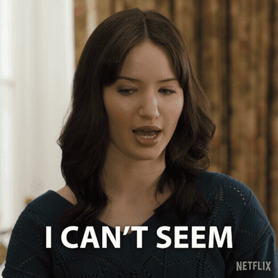 Woman Says I Can't Seem In Netflix Ad GIF