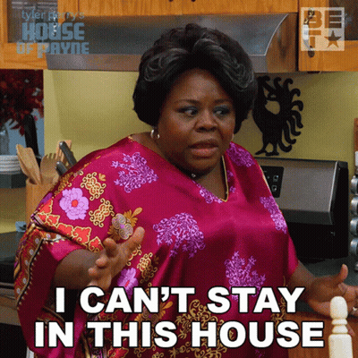 Woman Says I Can't Stay In This House GIF
