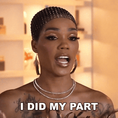 Woman Says I Did My Part With Necklace GIF